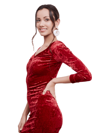 Red Velvet Bodycon Dress
